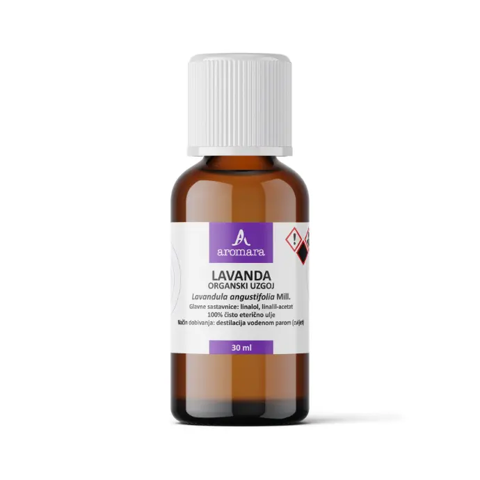 LAVANDA eterično ulje, organski uzgoj, 30 ml