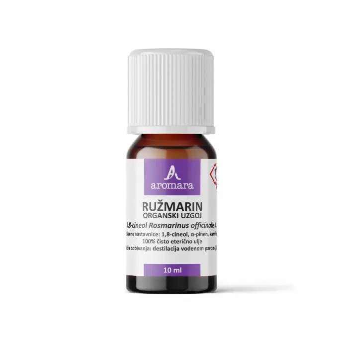 RUŽMARIN 1,8 cineol eterično ulje, organski uzgoj, 10 ml