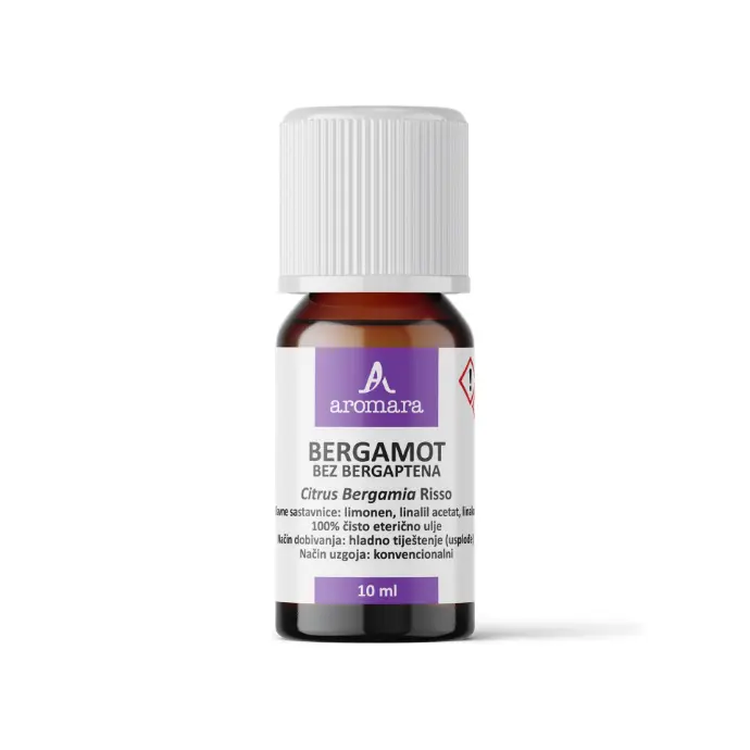 BERGAMOT, bez bergaptena, eterično ulje, 10 ml