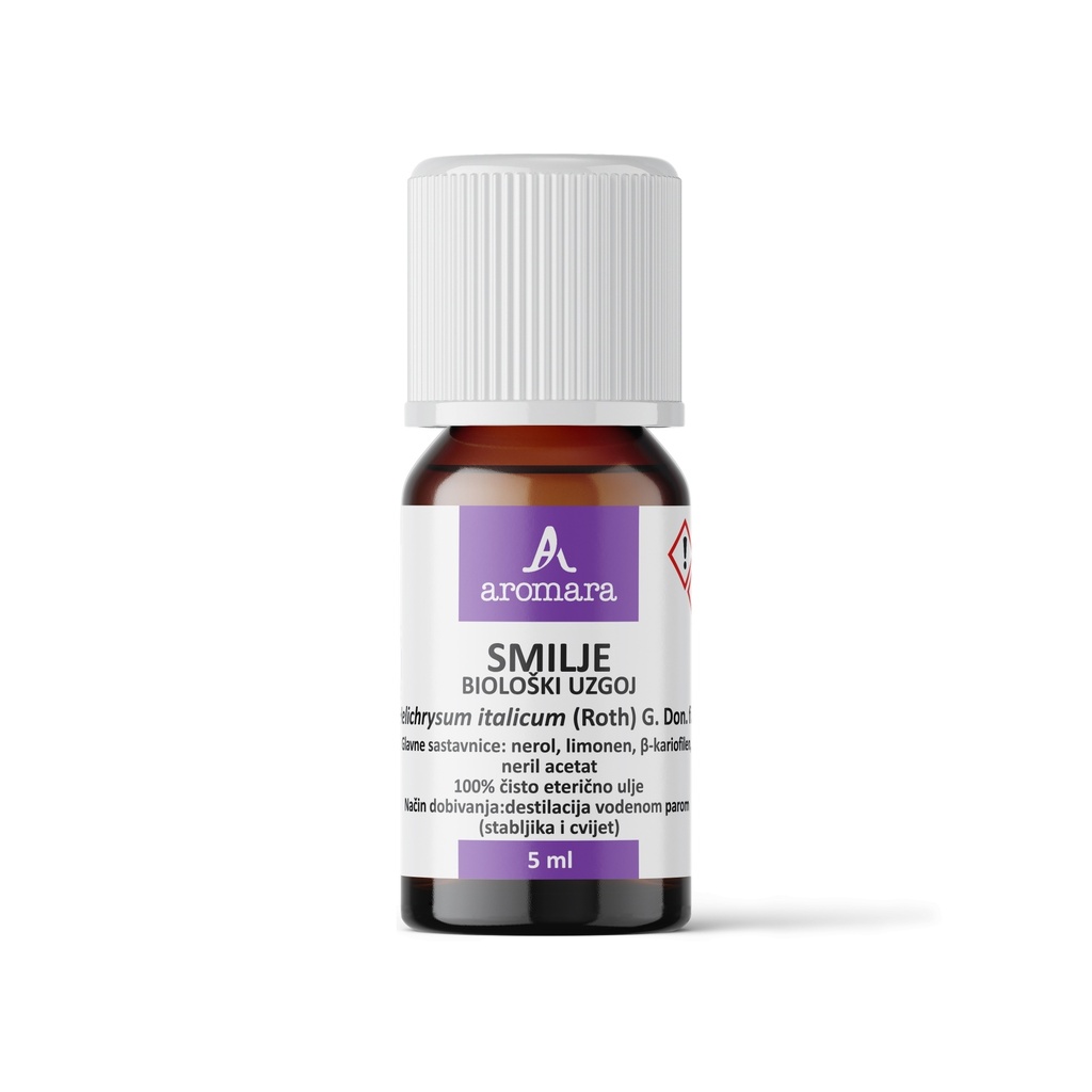 SMILJE hrvatsko eterično ulje, biološki uzgoj, 5 ml