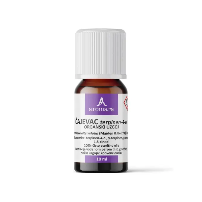 ČAJEVAC terpinen-4-ol eterično ulje, organski uzgoj, 10 ml