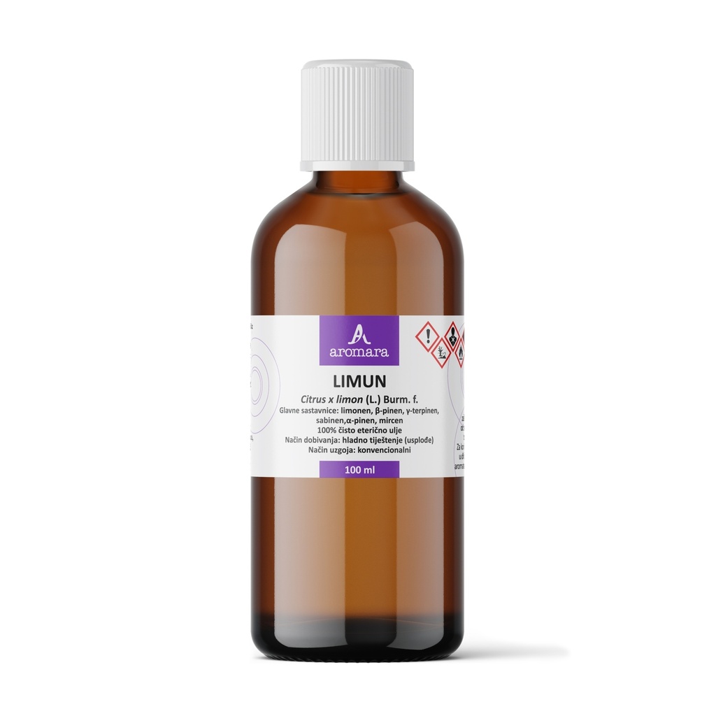 LIMUN eterično ulje, biološki uzgoj  100 ml