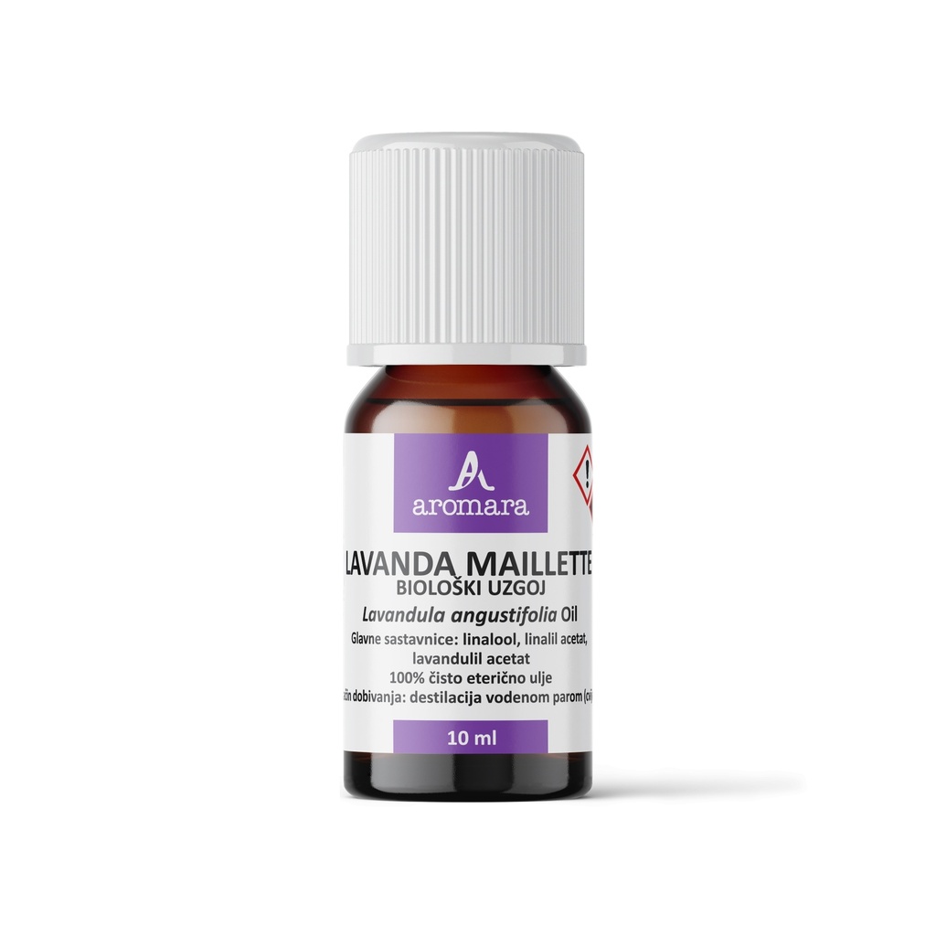 LAVANDA MAILLETTE eterično ulje, biološki uzgoj, 10 ml