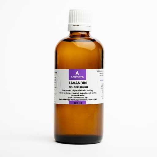 [400-026-0100] LAVANDIN, biološki uzgoj, eterično ulje, 100 ml