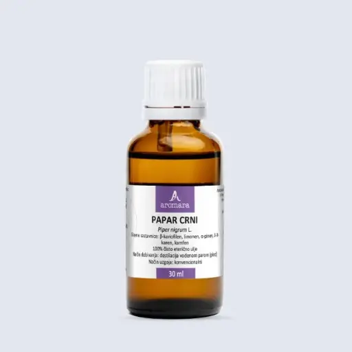 [400-042-0030] PAPAR, CRNI, eterično ulje, 30 ml