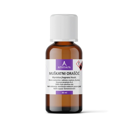 [400-057-0030] MUŠKATNI ORAŠČIĆ eterično ulje, 30 ml