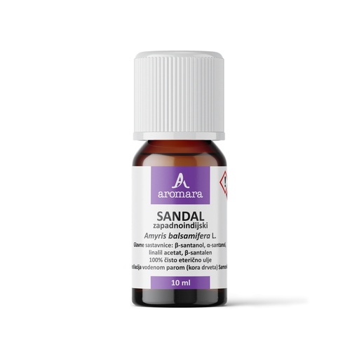 [400-049-0010] SANDAL ZAPADNOINDIJSKI eterično ulje, 10 ml